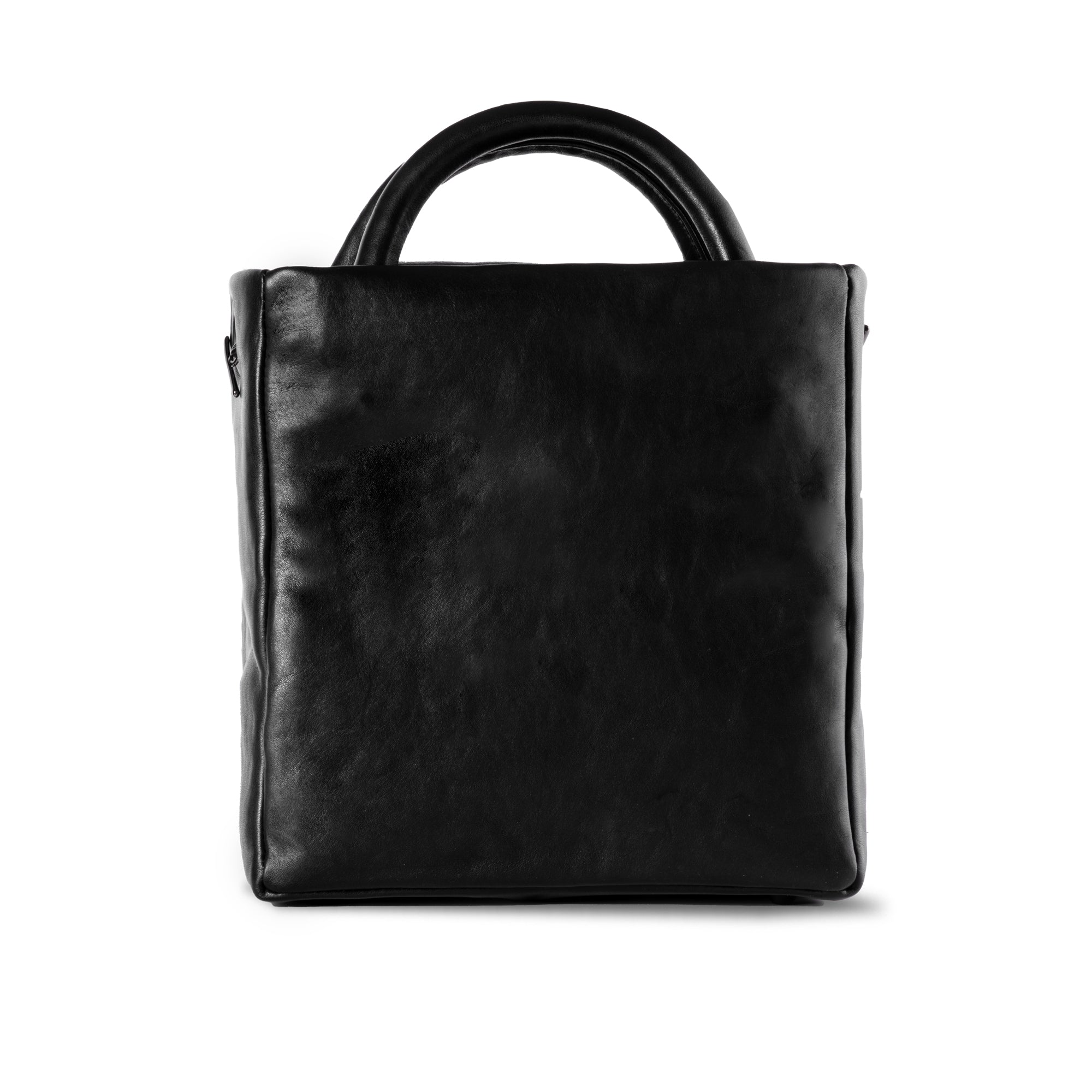 MINI BAG BLACK GLOSS STUDS