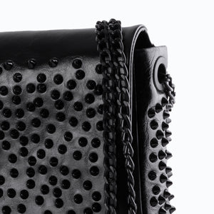 BAG TOTAL BLACK GLOSS STUDS 1